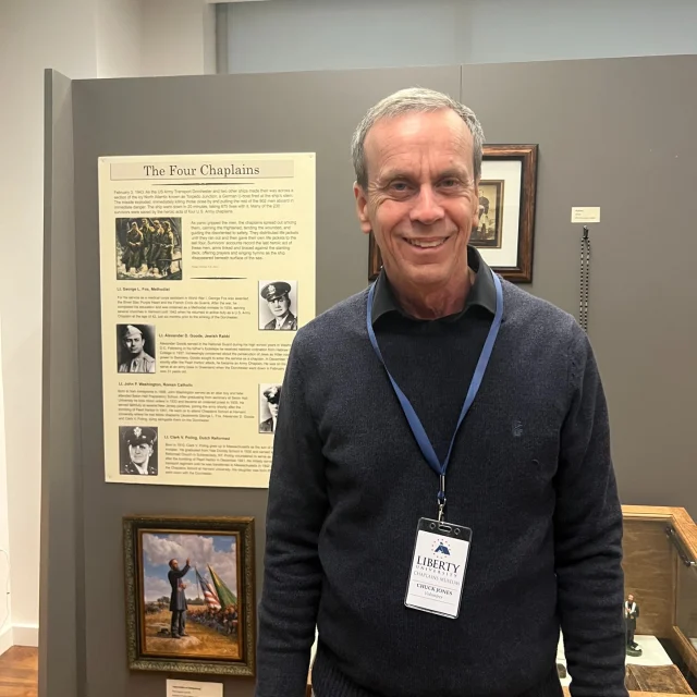 Join the Chaplains Museum in welcoming our new volunteer, Chuck Jones! 

Chuck is a 1981 graduate of Liberty University. He majored in Communications and was the first station manager for WLBU campus radio station. He also worked as an Associate Sports Information Director while at LU. 

Chuck served in education as a teacher and principal. He then transitioned to business training. Chuck served in the Navy reserves and Air Force National Guard for 33 years. He has been married for 41 years and has 4 children and 8 grandchildren. His favorite verse is Joshua 1:9. 

Help the Chaplains Museum expand our collection and add new exhibits! Look for the “Donate” section at the link in our bio. 

#chaplainsmuseum #chaplain #militarychaplain #libertyuniversity
