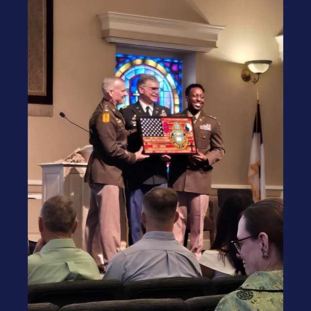 The Chaplains Museum congratulates Chaplain (Major) Brian R. Harvey on his retirement from the Army National Guard! 

Chaplain (MAJ) Brian Harvey served as the Deputy Division Chaplain for the 29th Infantry Division of the Virginia Army National Guard. He enlisted in 2001 and completed two combat deployments with the infantry in Iraq before being commissioned as a Chaplain. He has since completed multiple deployments, including a major NATO mission to Kosovo, where he served as the Regional Command–East Command Chaplain. 

Chaplain Harvey will continue in his role at Liberty University as Assistant Director of the Center for Chaplaincy at the John W. Rawlings School of Divinity. Here at the Chaplains Museum, we are grateful for Chaplain Harvey’s support and encouragement as we continue to expand our collection. 

Chaplain Harvey, congratulations on your retirement, and thank you for your twenty-five years of service to our country! 

 

Help the Chaplains Museum expand our collection and add new exhibits! Look for the "Donate" section at the link in our bio.  

#chaplainsmuseum #chaplain #militarychaplain #libertyuniversity